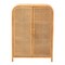 Bali & Pari Curacao Modern Bohemian Light Honey Rattan 2-Door Storage Cabinet 243-13569-ZORO - alternate 7